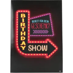 Musikkarte mit Überraschung "Birthday Show"