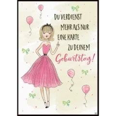 Musikkarte mit Überraschung "Du verdienst mehr"