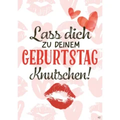 Musikkarte mit Überraschung "Knutschen zum Geburtstag"