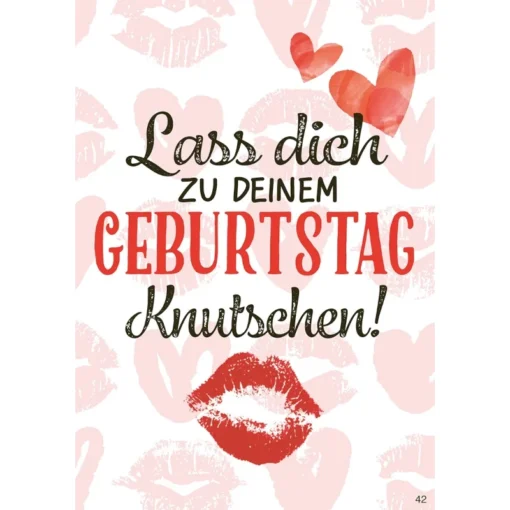Musikkarte mit Überraschung "Knutschen zum Geburtstag"