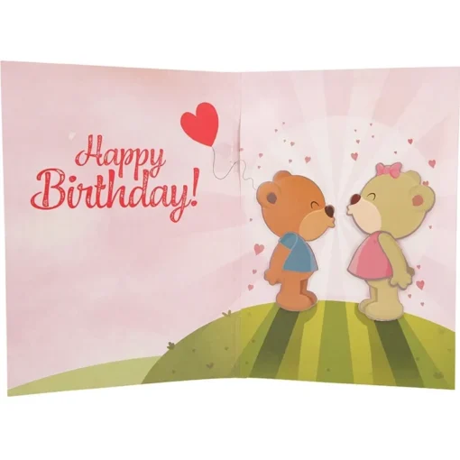 Musikkarte mit Überraschung "Knutschen zum Geburtstag"