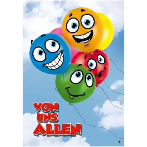 Musikkarte mit Überraschung "Von uns allen"