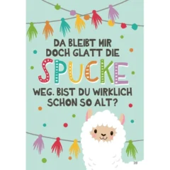 Musikkarte mit Überraschung "Die Spucke weg"