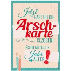 Musikkarte mit Überraschung "Arschkarte"