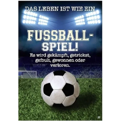 Musikkarte mit Überraschung "Fussball-Spiel!"