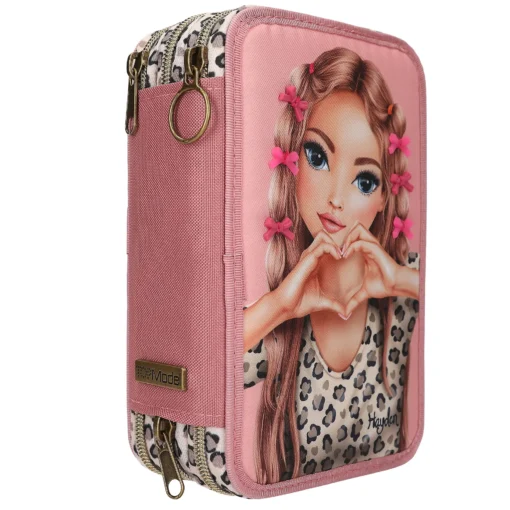 TOPModel 3-Fach Federtasche LEOHEART mit Schleifen