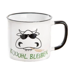 Becher "Landleben" mit Kuhmotiv