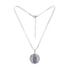 Halskette "Blume des Lebens" mit Schmuckstein Amethyst