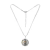 Halskette "Blume des Lebens" mit Schmuckstein Tigerauge