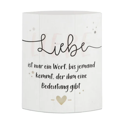 Dekoleuchte "Liebe" aus Papier