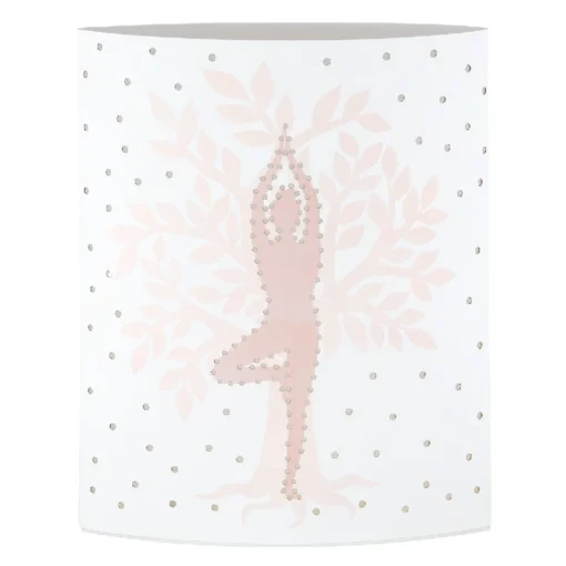 Dekoleuchte "Namaste" aus Papier mit Baum