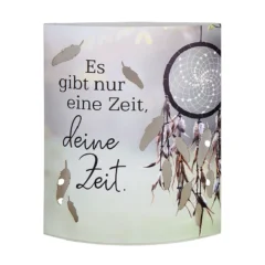 Dekoleuchte "Deine Zeit" aus Papier