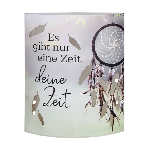 Dekoleuchte "Deine Zeit" aus Papier