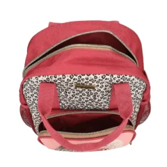TOPModel Tagesrucksack LEOHEART, von oben mit geöffneten Fächern