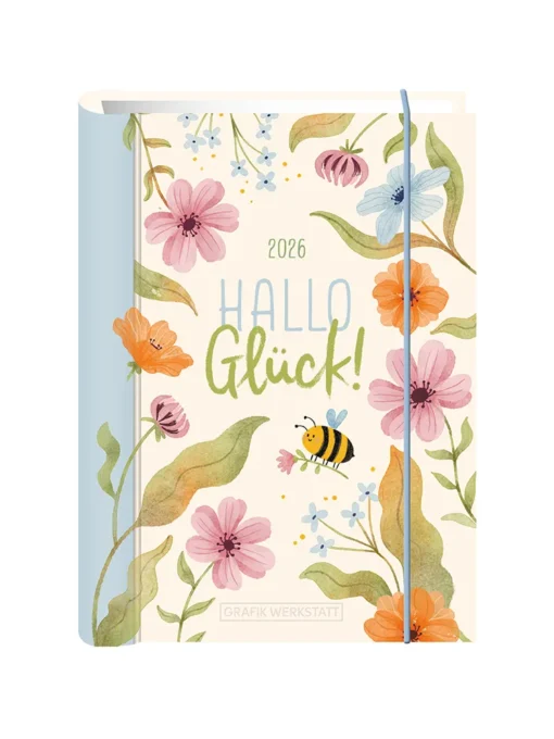Terminplaner 2026 Hardcover "Glück" - Grafik Werkstatt, Cover