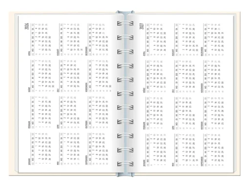 Terminplaner 2026 Hardcover "Glück" - Grafik Werkstatt, Jahreübersicht