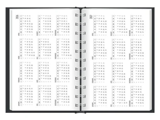 Terminplaner 2026 Hardcover "Beste Tag" - Grafik Werkstatt, Jahresübersicht