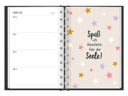 Terminplaner 2026 Hardcover "Beste Tag" - Grafik Werkstatt, März