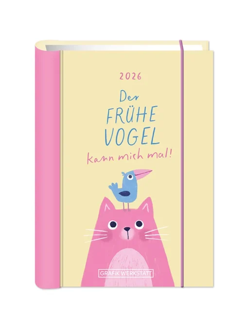 Terminplaner 2026 Hardcover "Frühe Vogel" - Grafik Werkstatt, Cover