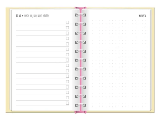 Terminplaner 2026 Hardcover "Frühe Vogel" - Grafik Werkstatt, Notizen & to-dos