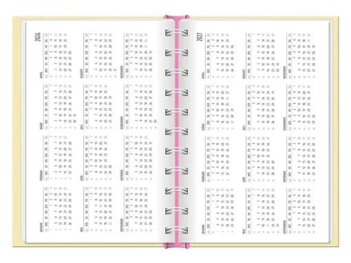 Terminplaner 2026 Hardcover "Frühe Vogel" - Grafik Werkstatt, Jahreübersicht