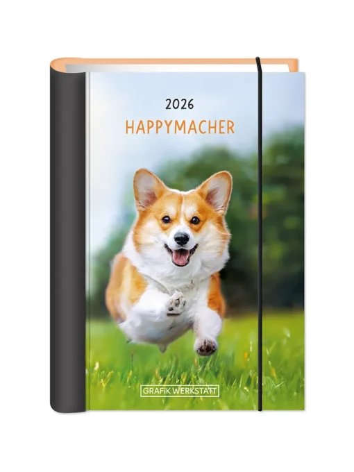 Terminplaner 2026 Hardcover Happymacher - Grafik Werkstatt, Cover