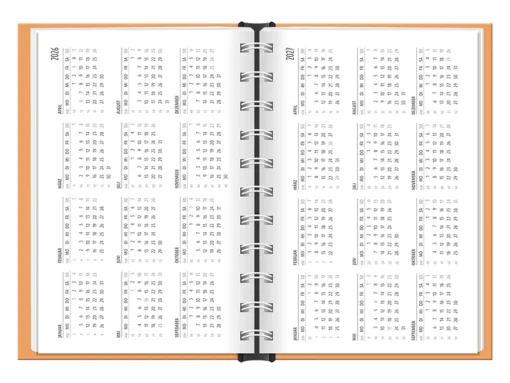 Terminplaner 2026 Hardcover Happymacher - Grafik Werkstatt, Jahresübersicht