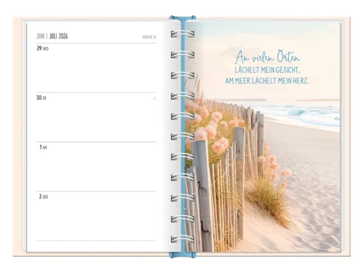 Terminplaner 2026 Hardcover "Meer" - Grafik Werkstatt, Juli