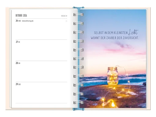 Terminplaner 2026 Hardcover "Meer" - Grafik Werkstatt, November