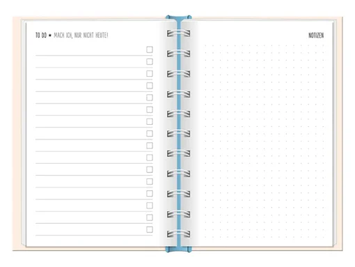 Terminplaner 2026 Hardcover "Meer" - Grafik Werkstatt, Notizen & to-dos