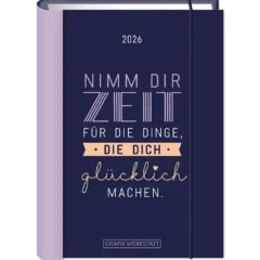 Terminplaner 2026 Hardcover "Zeit" - Grafik Werkstatt, Cover
