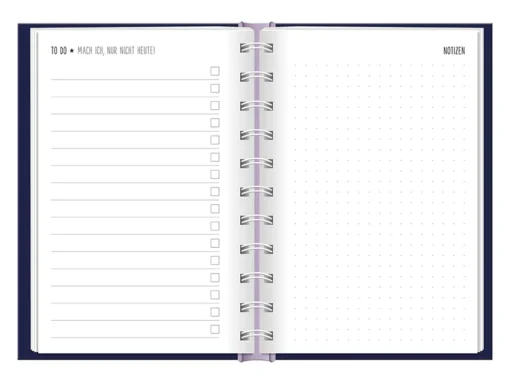 Terminplaner 2026 Hardcover "Zeit" - Grafik Werkstatt, Notizen & to-dos
