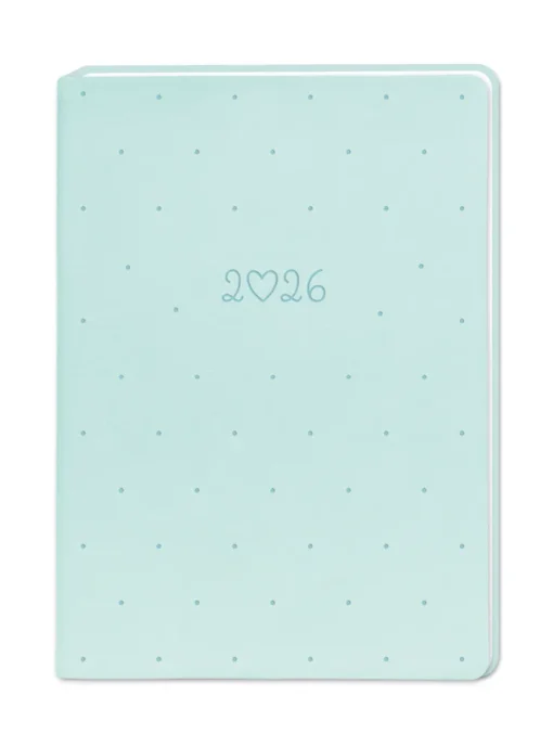 Terminplaner 2026 Mint im Lederlook - Grafik Werkstatt, Cover