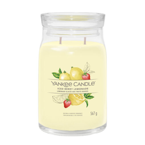 Yankee Candle Duftkerze - Iced Berry Lemonade, großes Glas