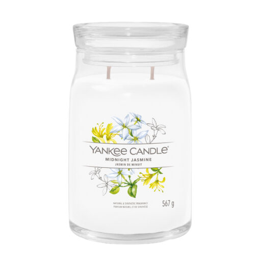 Yankee Candle Duftkerze - Midnight Jasmine, großes Glas
