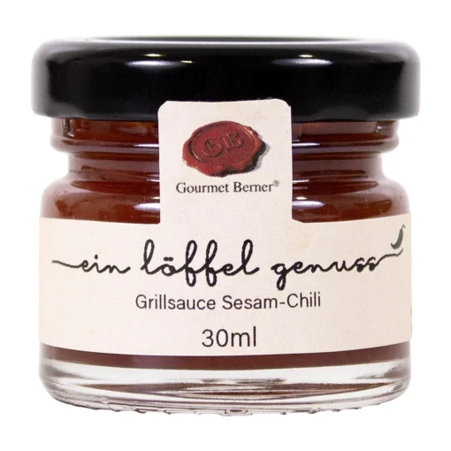 Gourmet Berner® Grillsauce im Mini-Glas, 30 ml, Sesam und Chili
