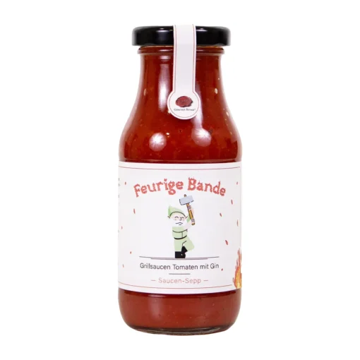 Gourmet Berner® Grillsauce Tomate mit Gin "Feuerige Bande" – Saucen-Sepp