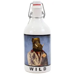 Gourmet Berner® Orangen-Ingwerlikör mit Jamaica Rum WILD, 52 % vol, 0,5 l Tonflasche mit Bügelverschluss