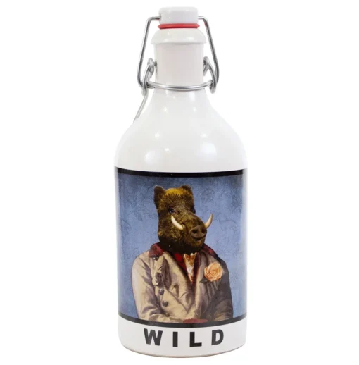 Gourmet Berner® Orangen-Ingwerlikör mit Jamaica Rum WILD, 52 % vol, 0,5 l Tonflasche mit Bügelverschluss