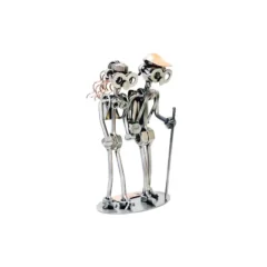 Schraubenfigur – Wanderer-Paar, das Original von Hinz & Kunst