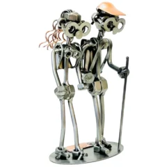 Schraubenfigur – Wanderer-Paar, das Original von Hinz & Kunst
