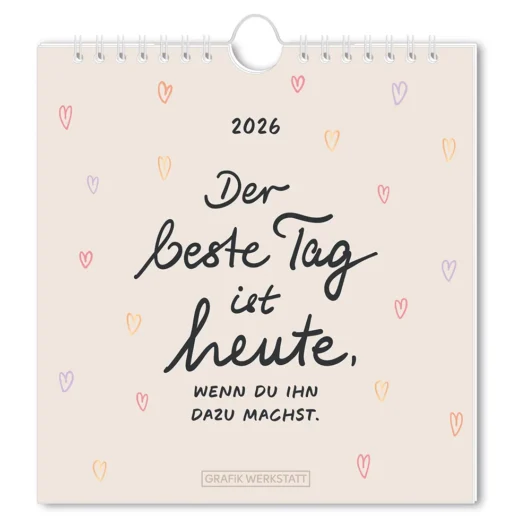 Postkartenkalender "Der beste Tag" 2026 – Grafik Werkstatt