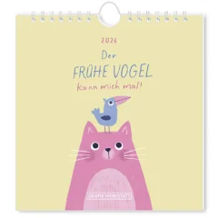 Postkartenkalender "Der frühe Vogel" 2026 – Grafik Werkstatt