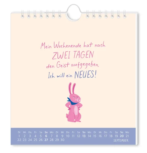 Postkartenkalender "Der frühe Vogel" 2026 – Grafik Werkstatt