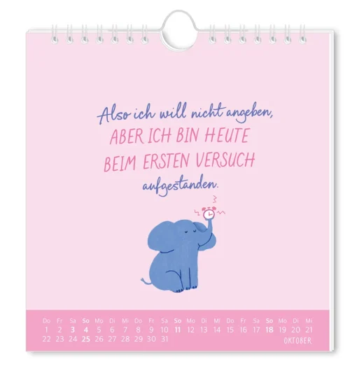 Postkartenkalender "Der frühe Vogel" 2026 – Grafik Werkstatt