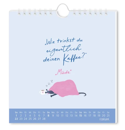 Postkartenkalender "Der frühe Vogel" 2026 – Grafik Werkstatt