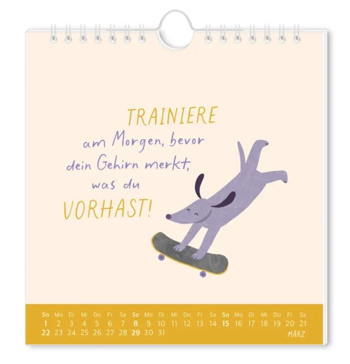 Postkartenkalender "Der frühe Vogel" 2026 – Grafik Werkstatt