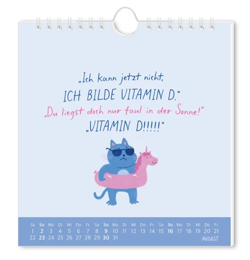 Postkartenkalender "Der frühe Vogel" 2026 – Grafik Werkstatt