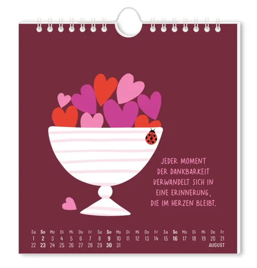 Postkartenkalender "Herzensjahr" 2026 – Grafik Werkstatt