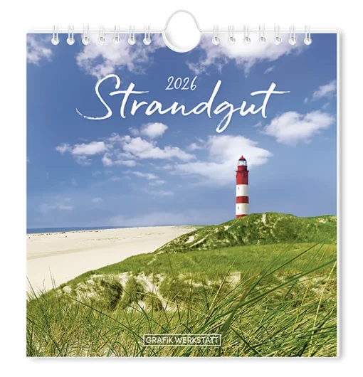 Postkartenkalender "Strandgut" 2026 – Grafik Werkstatt